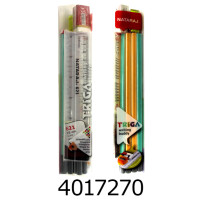 Олівець графіт. Nataraj 12шт + лінійка 15см + стругалка Neon + гумка Non-Dust Regular 288951003 н/з