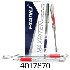 Ручка масл. Piano Maxriter червона PT-338  (12) 719604В Ручка масл. Piano Maxriter червона PT-338  (12) 719604В