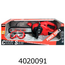 Набір інструментів в коробці Бензопила на батар. + окуляри + навушники 48*17*18см (6/12) KY1068-19