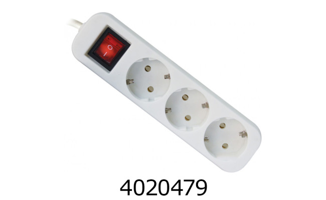 Подовжувач мереж. фільтр Defender 18 м 3 розетки white L318 992210