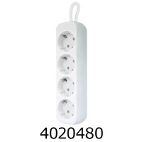 Подовжувач мереж. Defender Е418 1,8 м 4 розетки white Art-992250 992250