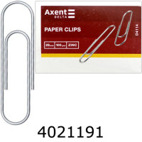 Скріпки 28мм 100шт. круглі оцинковані Axent (20/240) D4114 Скріпки 28мм 100шт. круглі оцинковані Axent (20/240) D4114