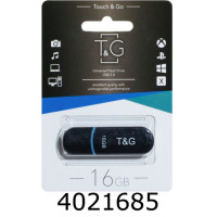 Flash USB 16Gb T&G 012 Jet 2.0 Black T&G