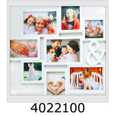 Фоторамка пластик 10*15см Коллаж 8 рамок білий (36) YY1616