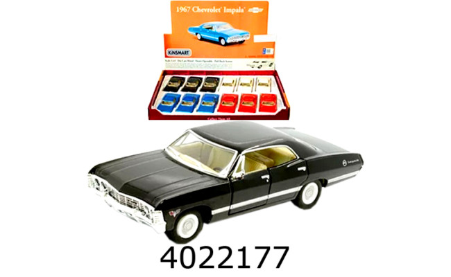 Машинка метал. Kinsmart Chevrolet Impala 1967 (24) 5418W