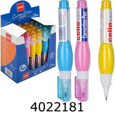 Коректор-ручка Cello 7мл метал. накін. кол. корпус (24) CL709