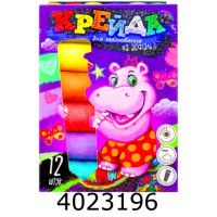 Крейда кольорова 12 шт. кругла Jumbo Danko toys (10) MEL-01-06U