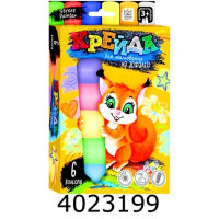 Крейда кольорова 6 шт. кругла Jumbo Danko toys (20) MEL-01-04U