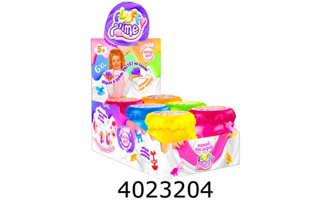Лизун в банці Fluffy Slime 6XL Danko toys (6) FLS-04-01U