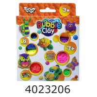 Набір для дит. творч. Повітряний пластилін. Bubble Clay. 8 кольорів укр. Danko toys (20) BBC-04-01U