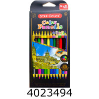 Олівці кольор. Starcolor 12шт 24кол. двостор. CX 51004/807 (12/288) UN010 н/з