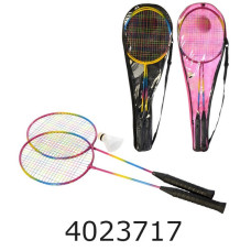 Бадмінтон металевий в чохлі 2 ракетки + воланчик райдуга 62*22*5см (50) MS 0754-1