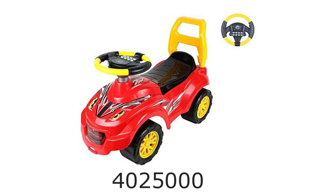 Автомобіль для прогулянок з муз. рулем ТехноК + 6665