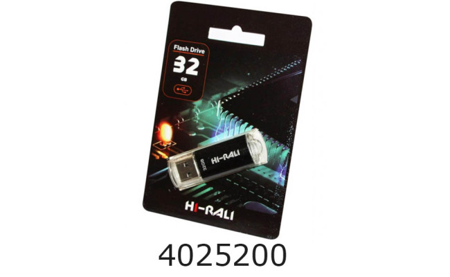 Flash USB 32Gb Rocket 2.0 Black Hi-Rali