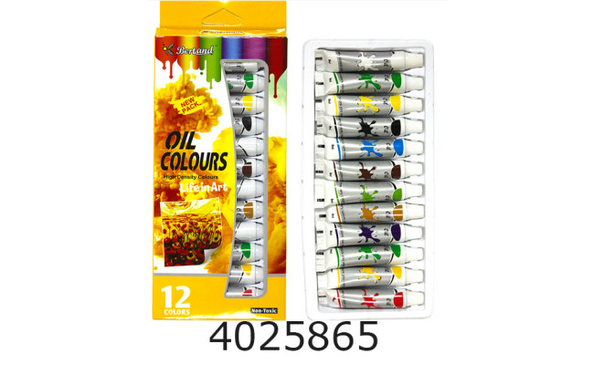 Фарби масл. BERTAND 12 кол. 9мл 0912MT (24) 809957Л