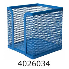Бокс для паперу Buromax 10*10*10см метал. синій (12) BM.6215-02