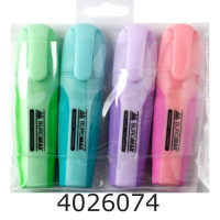 Маркер текст. набір 4шт. Pastel з гум.вставками Buromax (12) BM.8905-94