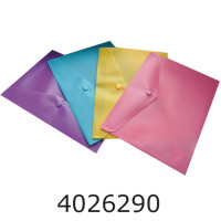 Папка конверт на кнопці А5 Buromax матова, асорті (120) BM.3936-99
