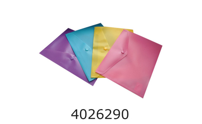 Папка конверт на кнопці А5 Buromax матова асорті (6) BM.3936-99