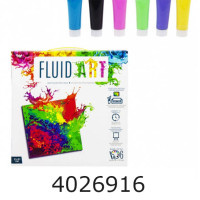 Набір для дит. творч. Розмальовка фарбами. Fluid Art Danko toys (5) FA-01-01/05 н/з