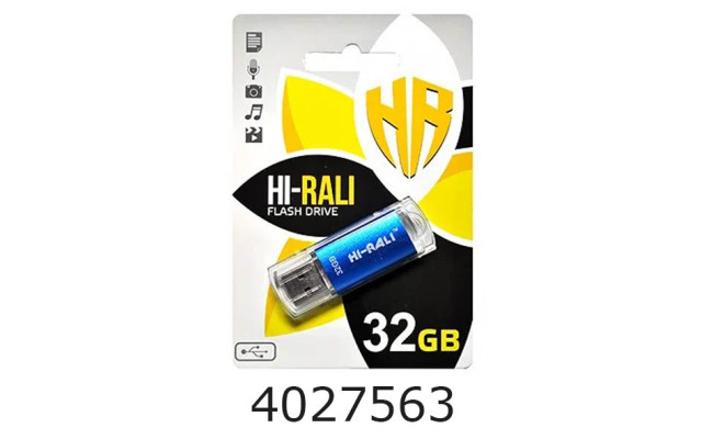 Flash USB 32Gb Rocket 2.0 Blue Hi-Rali