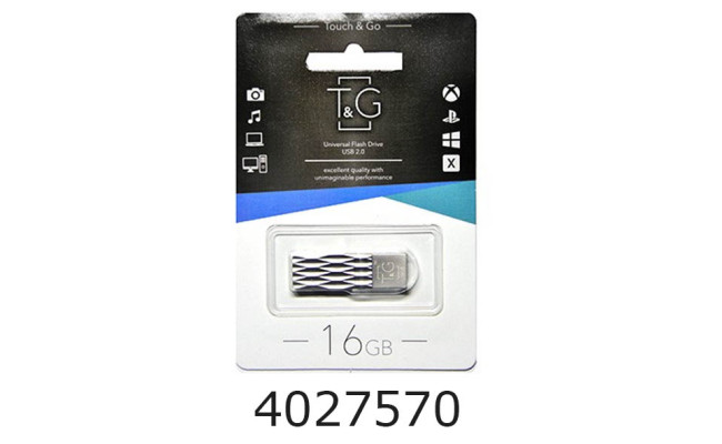 Flash USB 16Gb T&G 103 2.0 Metal T&G