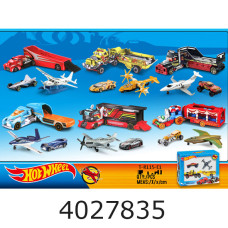 Трейлер інерц. в коробці Hot Wheels з 3ма метал. машинками 6 видів 33*5*20см (72/144( T-R115-E1 н/з