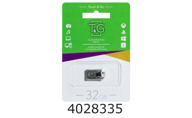 Flash USB 32Gb T&G 106 2.0 Metal T&G