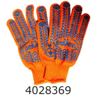 Рукавиці х/б помаранч. з ПВХ крапкою SeVen 75612/5612 (10) 69607/69