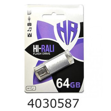 Flash USB 64Gb Rocket 2.0 silver Hi-Rali