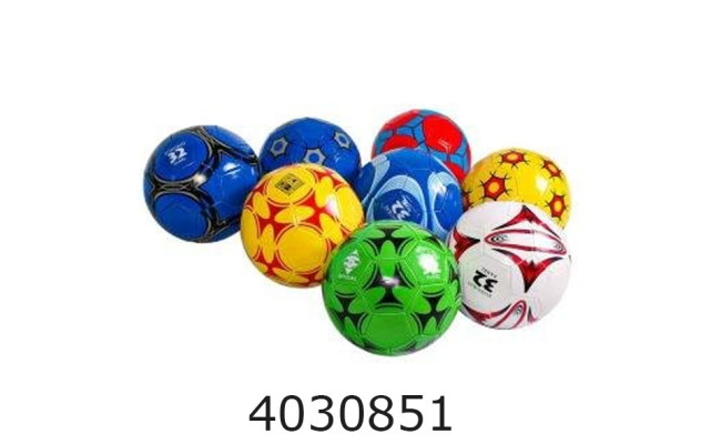 Мяч футб. прес-кожа №5 PVC 260гр 10 видів (30) BT-FB-0293