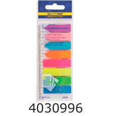 Стікери - закладки Buromax  NEON 45x12мм+42x12мм 8х25арк. асорті BM.2307-98