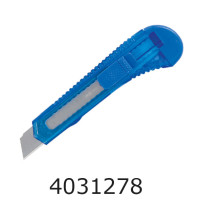 Ніж канц. 18мм Buromax прозор.пласт.корпус, мех фіксатор леза, JOBMAX (25/600) BM.4646
