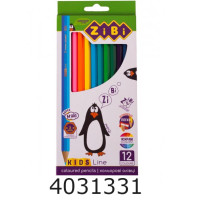 Олівці кольор. ZiBi KIDS LINE 12шт. (24/240) ZB.2414
