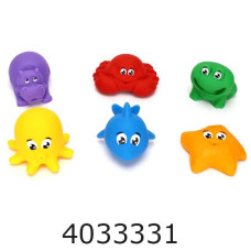 Іграшка для купання Тваринки бризкалки 6шт ТехноК (18) 7464