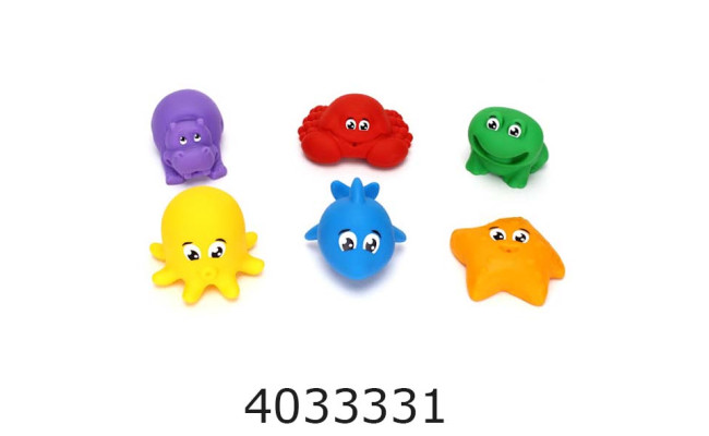 Іграшка для купання Тваринки бризкалки 6шт ТехноК (18) 7464