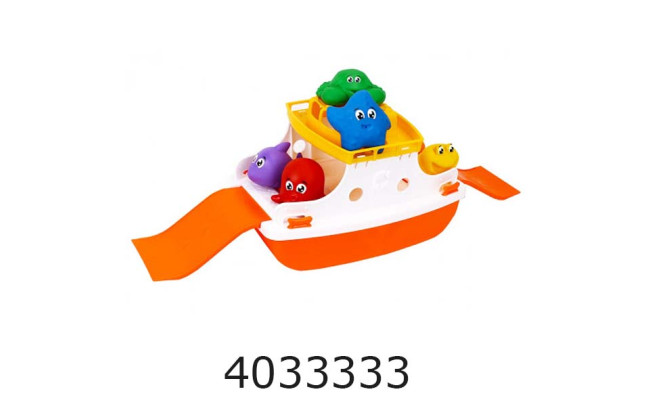 Паром з тваринками бризкалками 6шт ТехноК (6) 7938