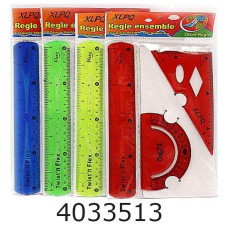 Набір лінійок силікон. 3 предм.угольнік+транспортир+лінійка 20см(DSCN1619)(24) 1619DSCN