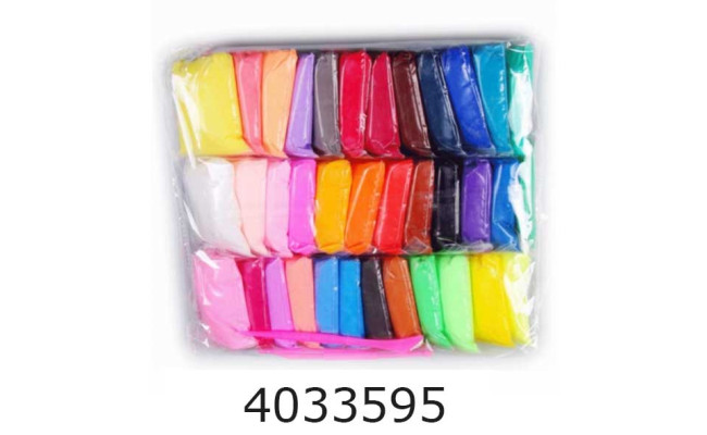 Пластилін повітряний 36 кол. * 15г + стеки (34SL7720-36) (72)