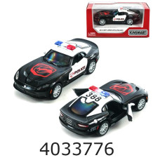 Машинка метал. Dodge Viper SRT GTS Police Kinsmart (96) 5363WP