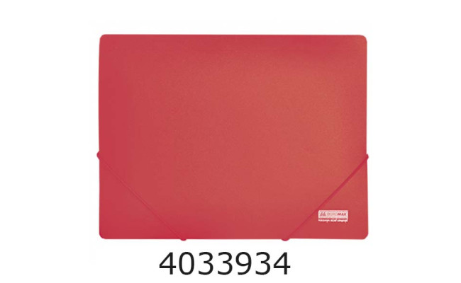 Папка на гумках пластик А4 JOBMAX червона (24) BM.3911-05