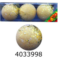 Кулі новорічні 8см 3шт ПІОНЕR (96) 92723-PN Кулі новорічні 8см 3шт ПІОНЕR (96) 92723-PN
