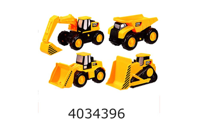 Машинка Автопром Будтехніка муз.світ 4 види 20*11*14см (36/72) 7956ABCD