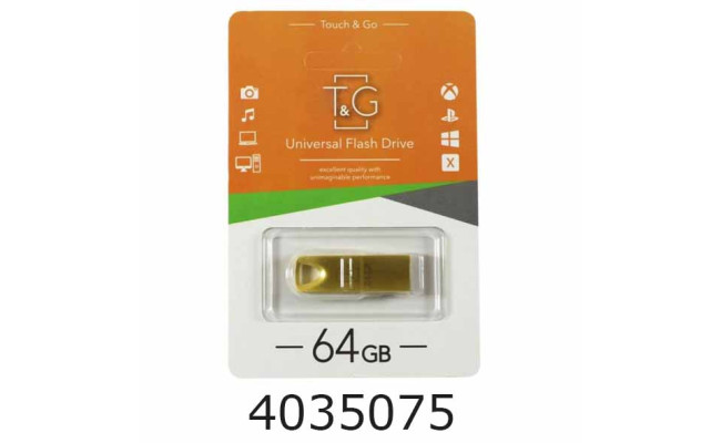 Flash USB 64Gb Shuttle 2.0 metal Gold Hi-Rali