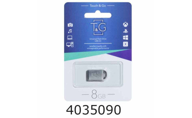 Flash USB 8Gb T&G Metall 107 2.0 T&G