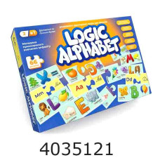 Пазли розвиваючі Logic Alphabet анг/укр. Danko toys (12) G-LoA-01-04U