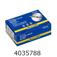 Кнопки гвіздок 50шт. срібні Buromax JOBMAX (10/500) BM.5105