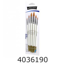 Пензлі в наборі 6шт. Artist brushes нейлон круглі (24681012) K1339 (24) 1339-K