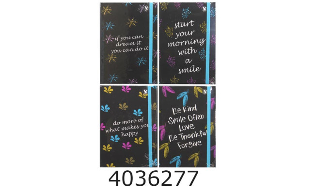 Блокнот А5 96 арк. карт. обкл. на резинці Navigator 14*20см (105) 70526-NV