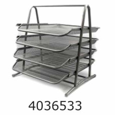 Лоток гориз. збірний 4 відд. метал срібний 